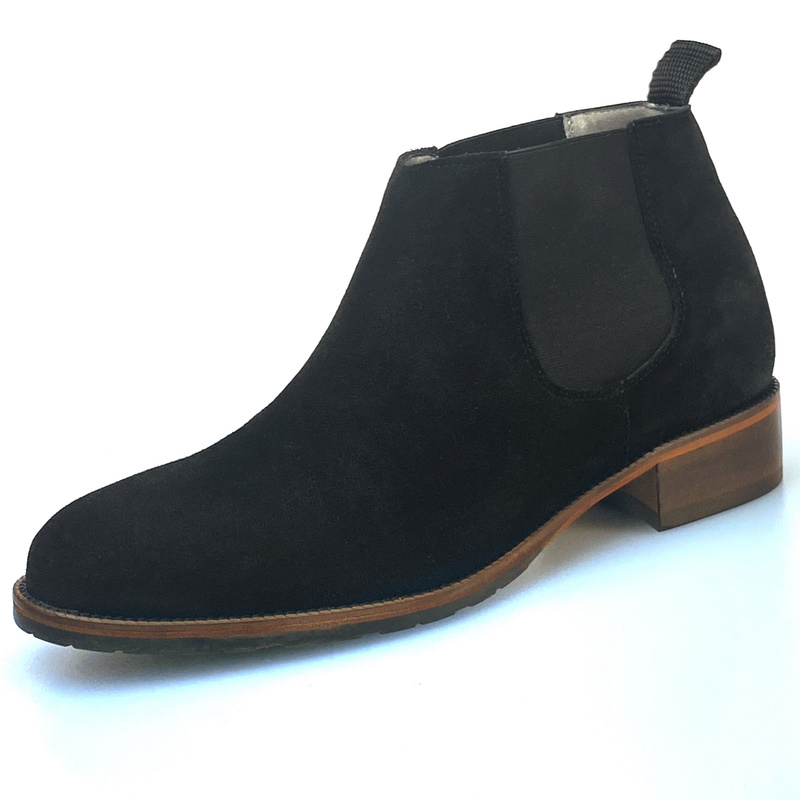 Chaussures d'ascenseur NERO + 7CM pour hommes