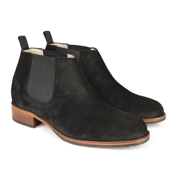 Chaussures d'ascenseur NERO + 7CM pour hommes